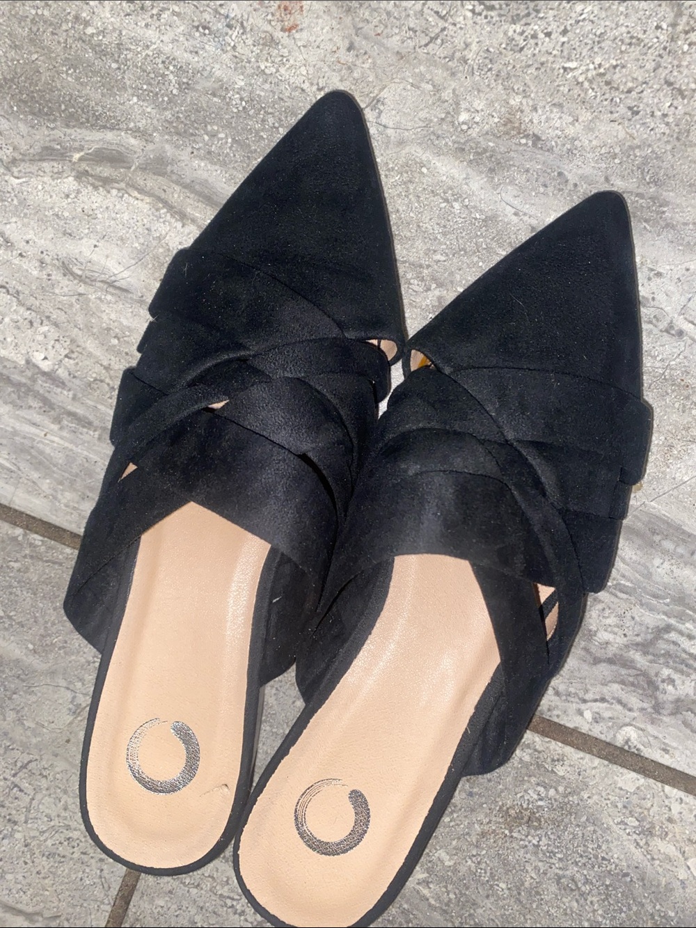 Journee Collection Shoes Women’s Size 10 Black Kalida Mule Flats